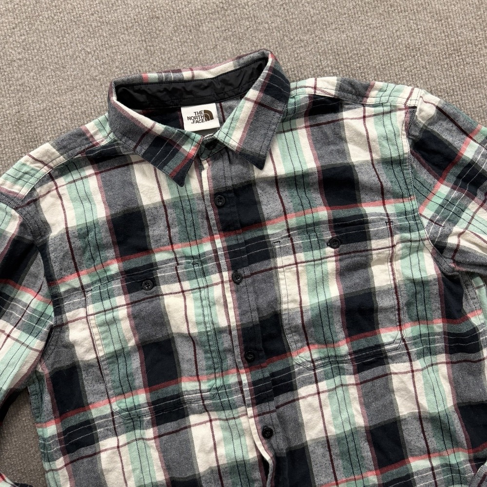 The North Face Arroyo Men's Medium Shirt 100% Cotton Plaid Flannel Multicolor